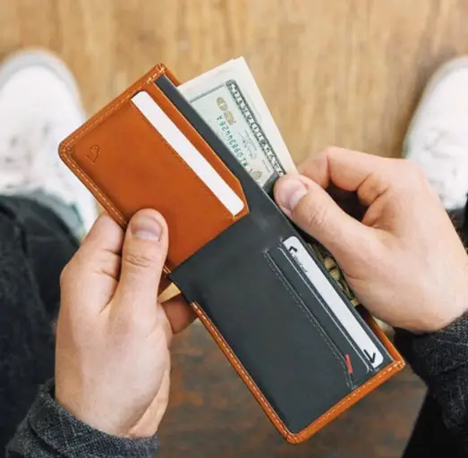 Bellroy The Low filled with contents