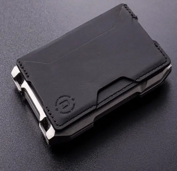 Dango A10 Adapt Titanium Single Pocket wallet black leather single pocket