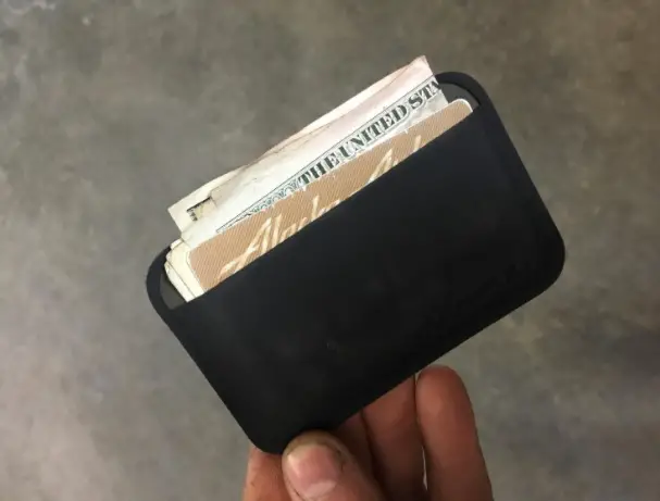 Magpul DAKA Essential Slim Wallet filled with money and cards