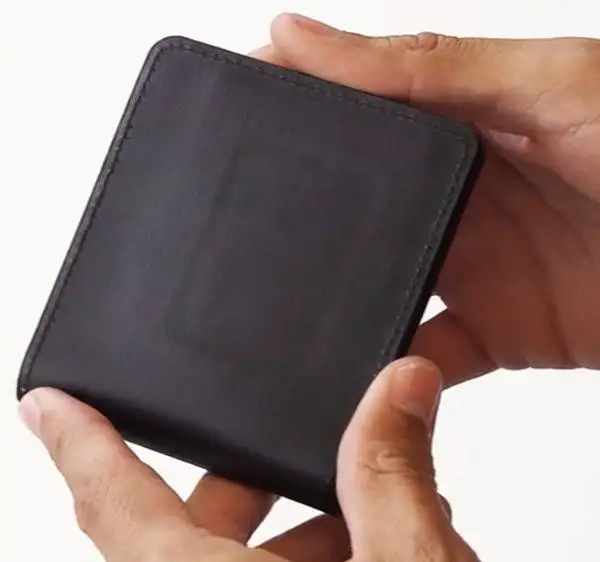 black Airo Collective Stealth Leather wallet