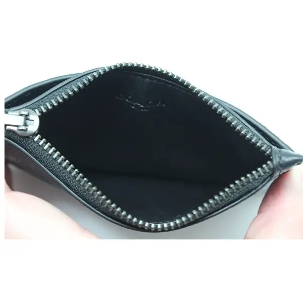 Coach Zip Card Case wallet open zipper