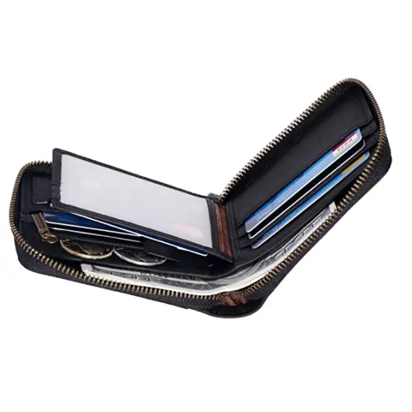 Donword wallet open from side