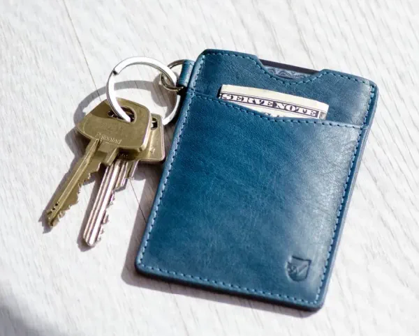 front pocket wallet with key holder