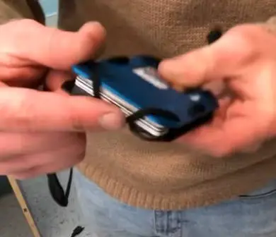 person holding the trayvax original 2.0